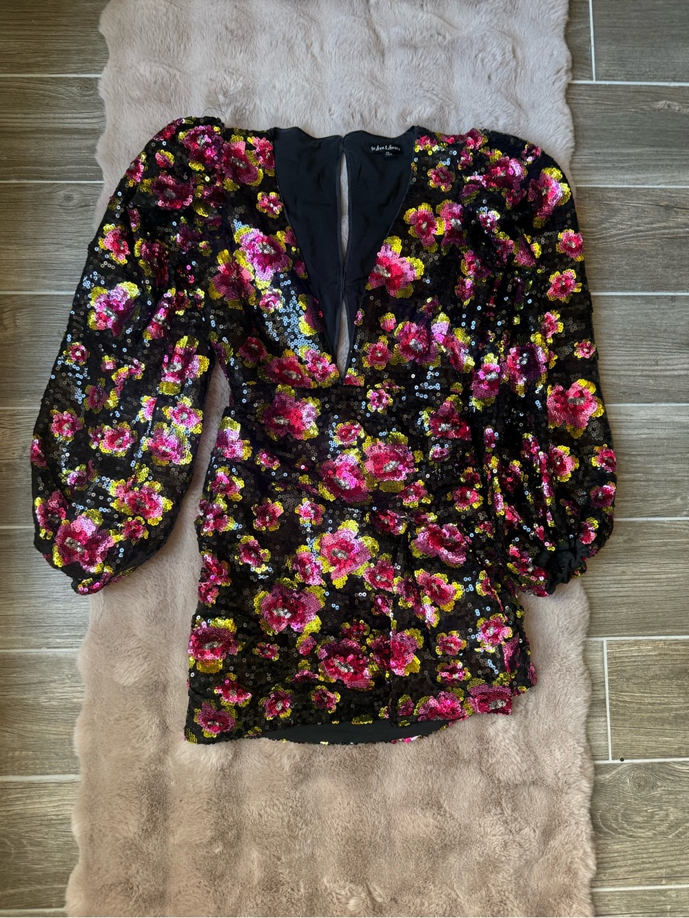 For Love and Lemons Morrison sequin mini dress, XS